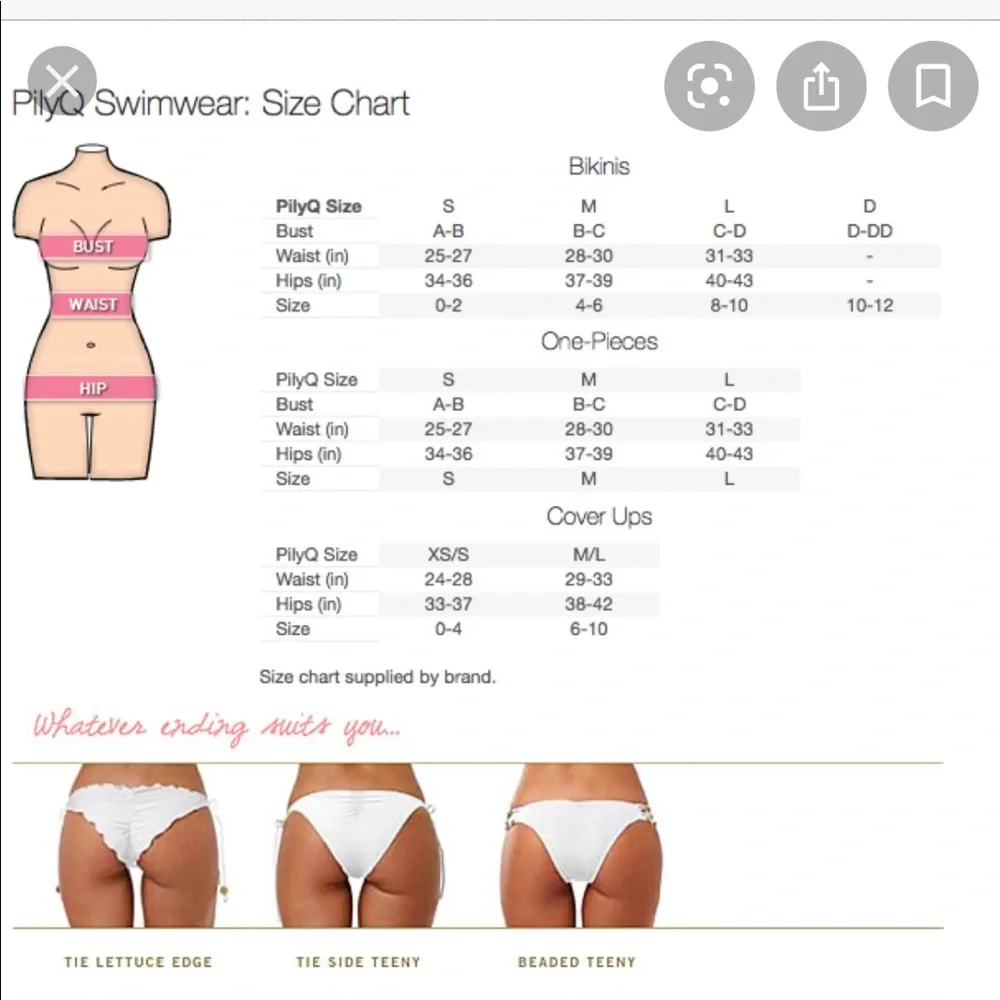 NWT- PQ SWIMIsla Tri-Basic Ruched Set - Picture 10 of 11